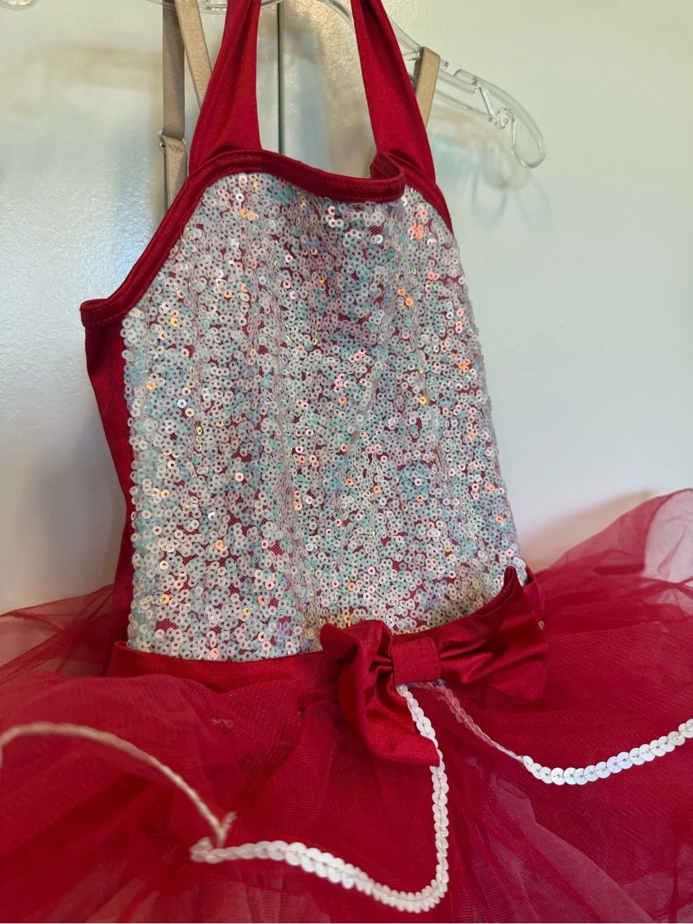 WEISSMAN Red Sequin Tutu Dress Kids Costume - holidays, Halloween